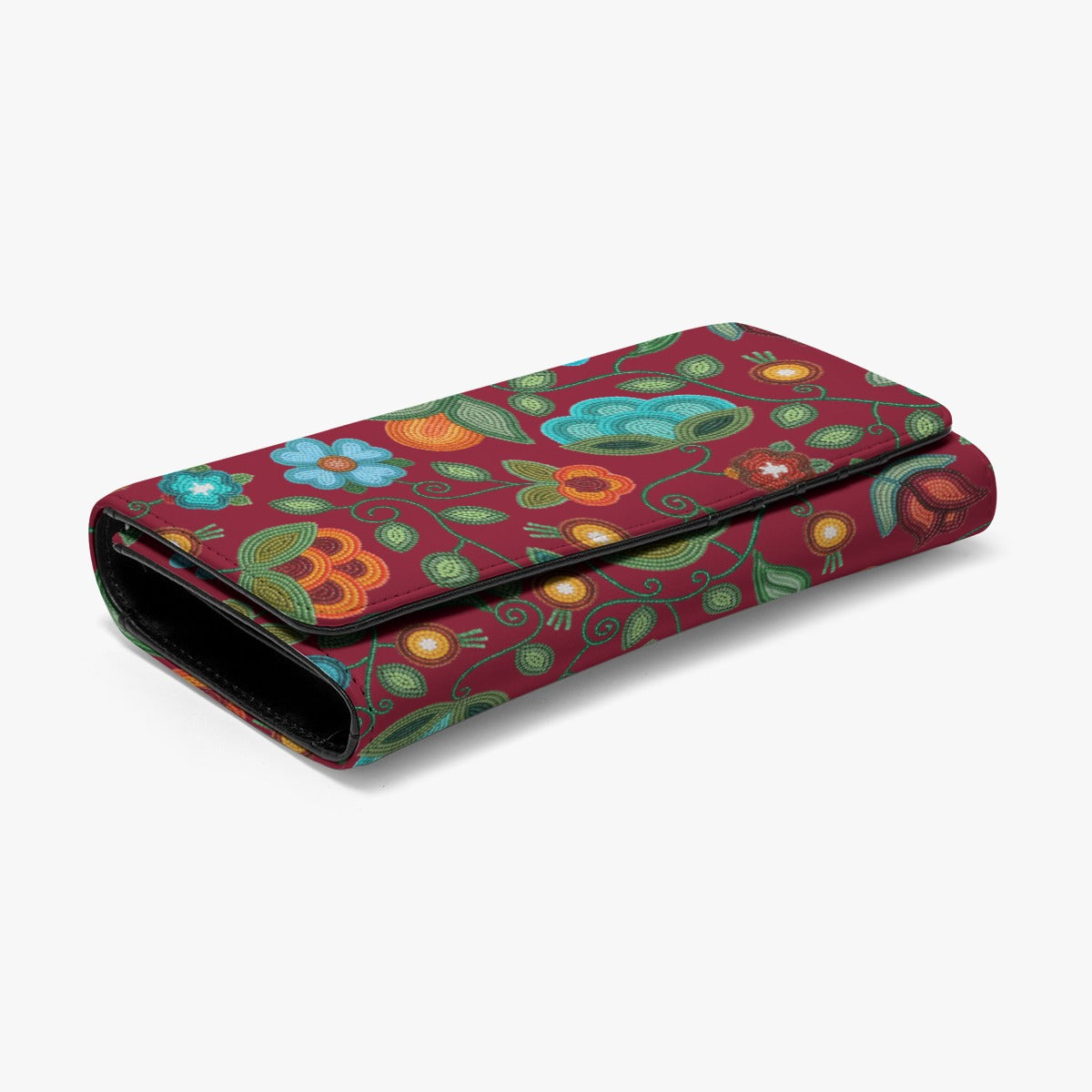 Prairie Fire Petals Red Wallet
