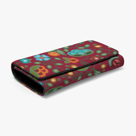 Prairie Fire Petals Red Wallet
