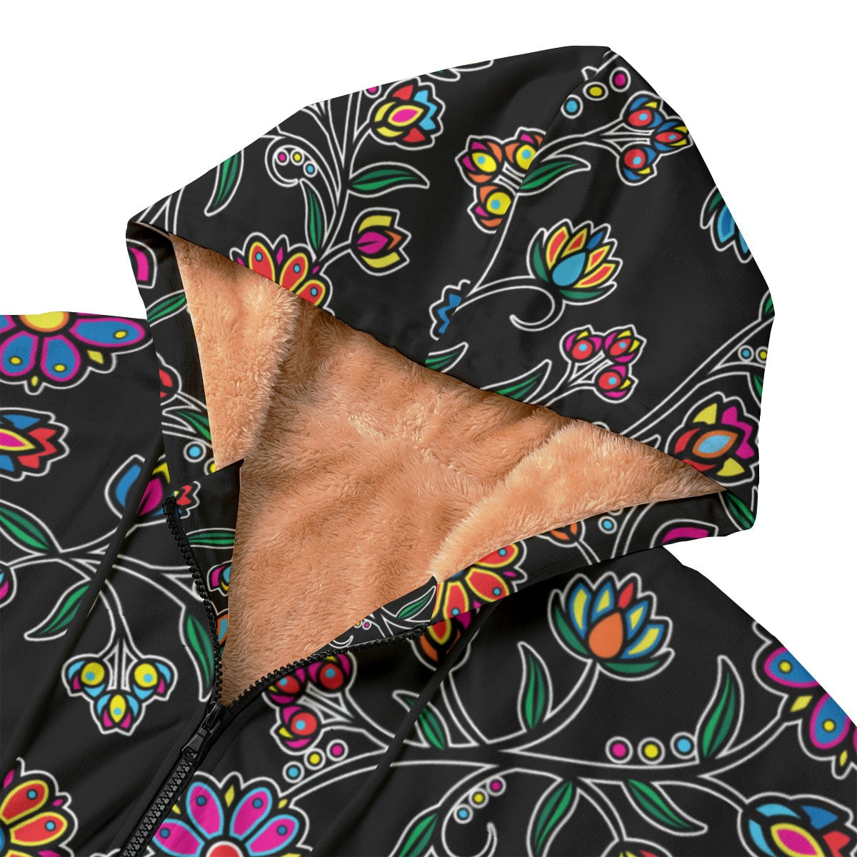 Cosmic Whisper Black Kid's Plush Windbreaker