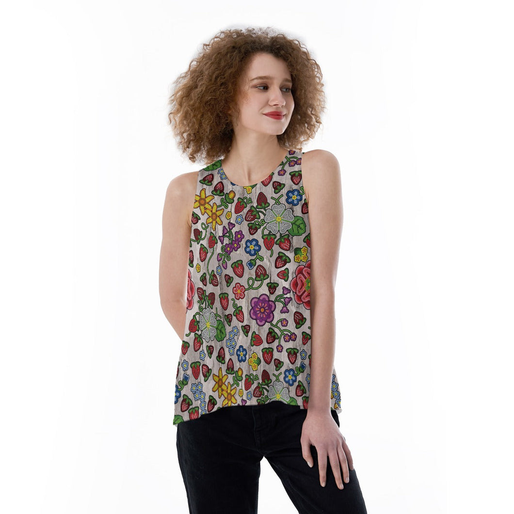 Berry Pop Bright Birch Split Back Tank Top