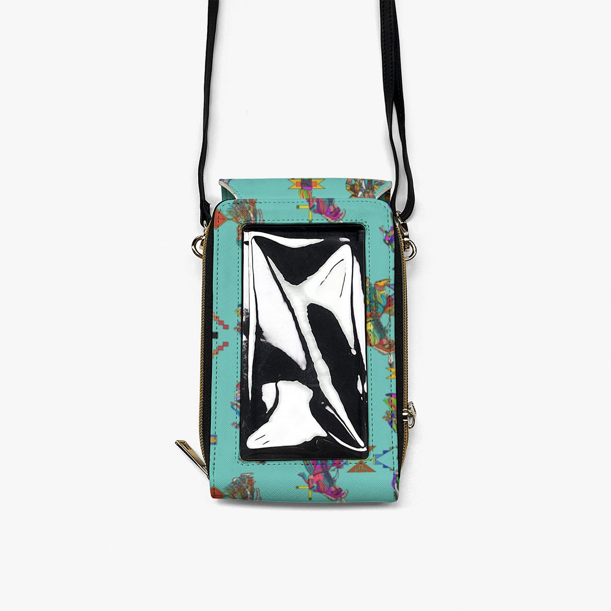 Men's Grass Dancers Eggshell Blue Mobile Phone Chest Bag