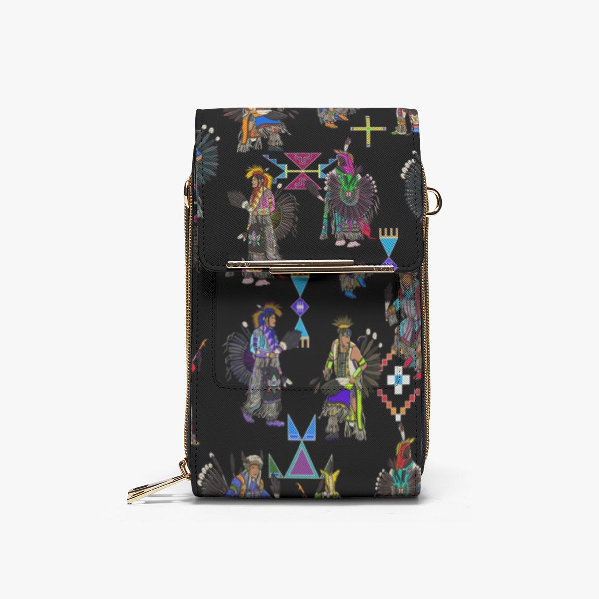 Men's Tradish Dancers Black Mobile Phone Chest Bag