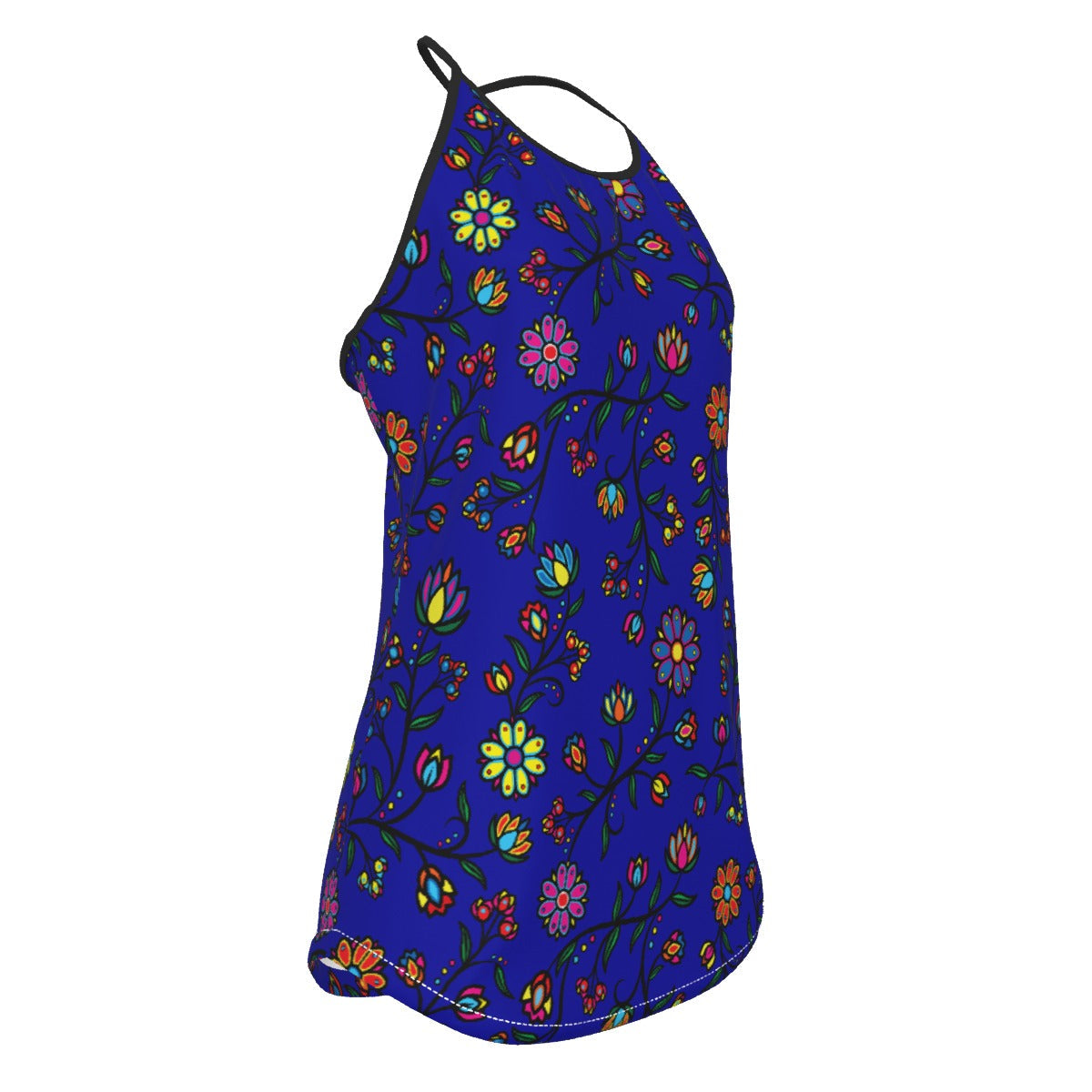 Cosmic Whisper Elk Shadow Criss-Cross Open Back Tank Top