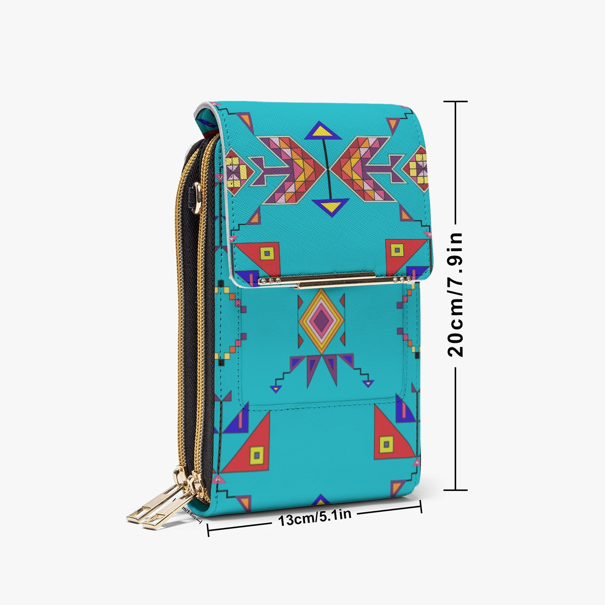 Scattered Generations Turquoise Mobile Phone Chest Bag