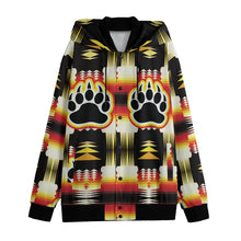 Load image into Gallery viewer, Medicine Wheel Sage Bearpaw Varsity Jacket
