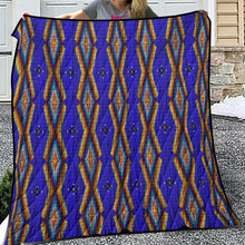 Load image into Gallery viewer, Diamond in the Bluff Blue Lightweight Quilt
