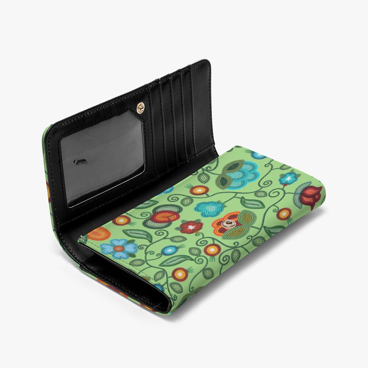 Prairie Fire Petals Sage Wallet