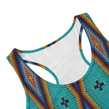 Load image into Gallery viewer, Diamond in the Bluff Turquoise Eco Tank Top
