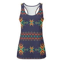 Load image into Gallery viewer, Dreams Of Ancestors Indigo Shade Eco Tank Top
