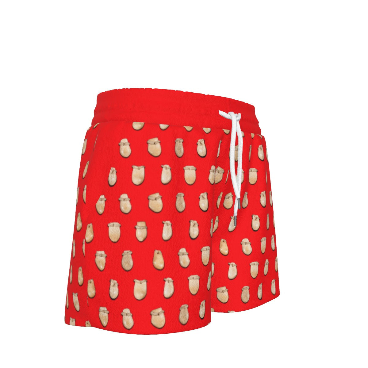 Elk Teeth on Red Women's Shorts