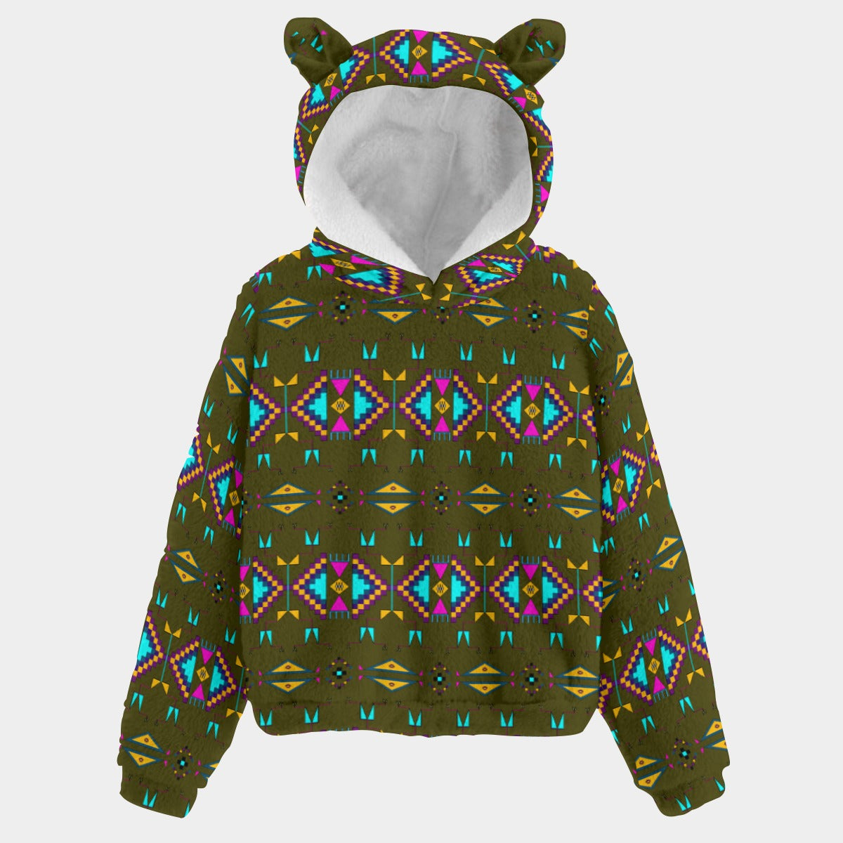 Rite of Passage Olive Youth Hoodie With Ears