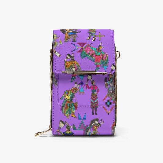 Grand Entry Dancers Purple Mobile Phone Chest Bag