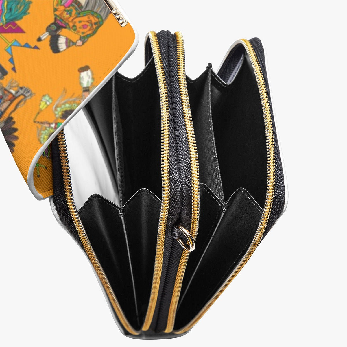 Grand Entry Dancers Orange Mobile Phone Chest Bag