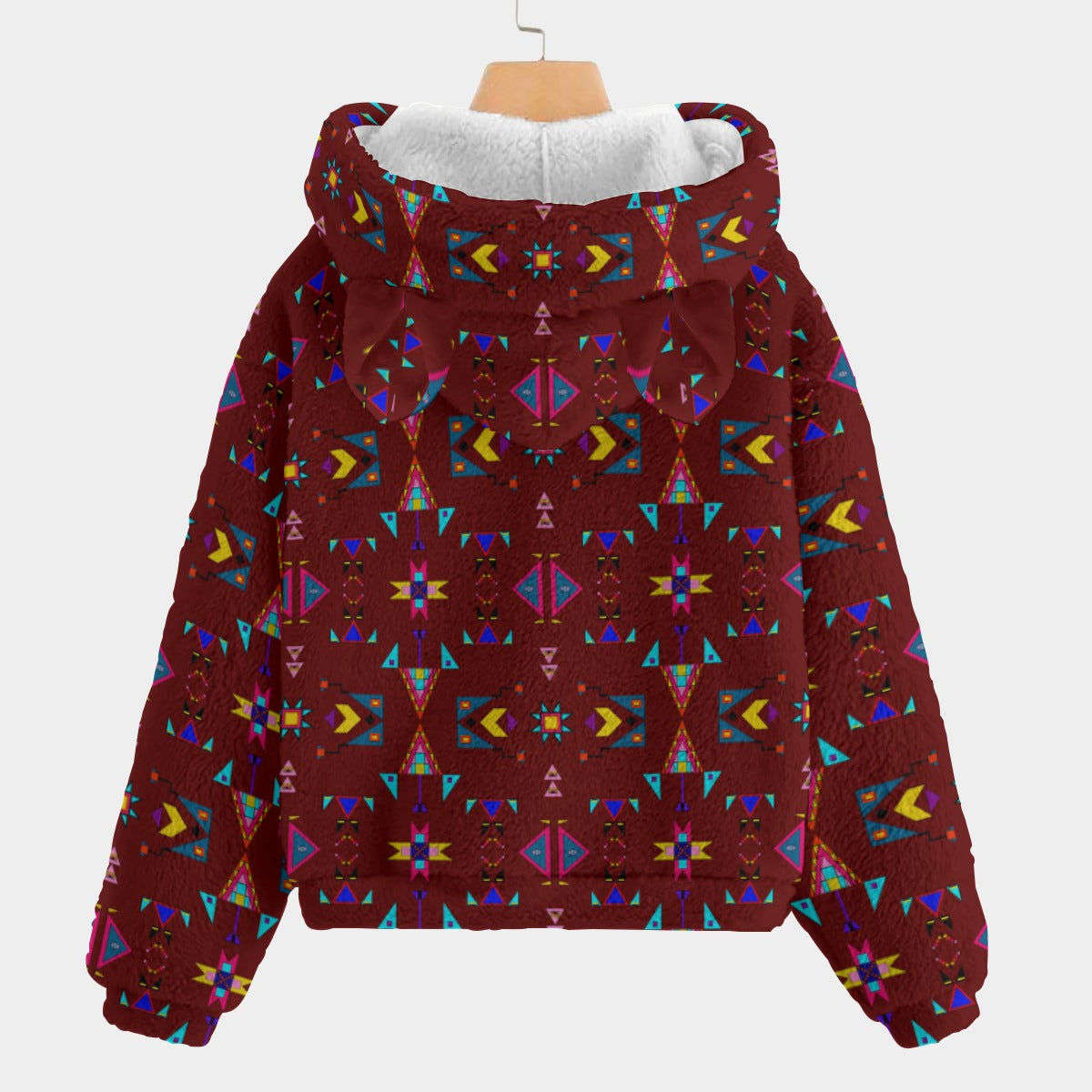 Enemy Territory Dark Maroon Youth Hoodie with Ears
