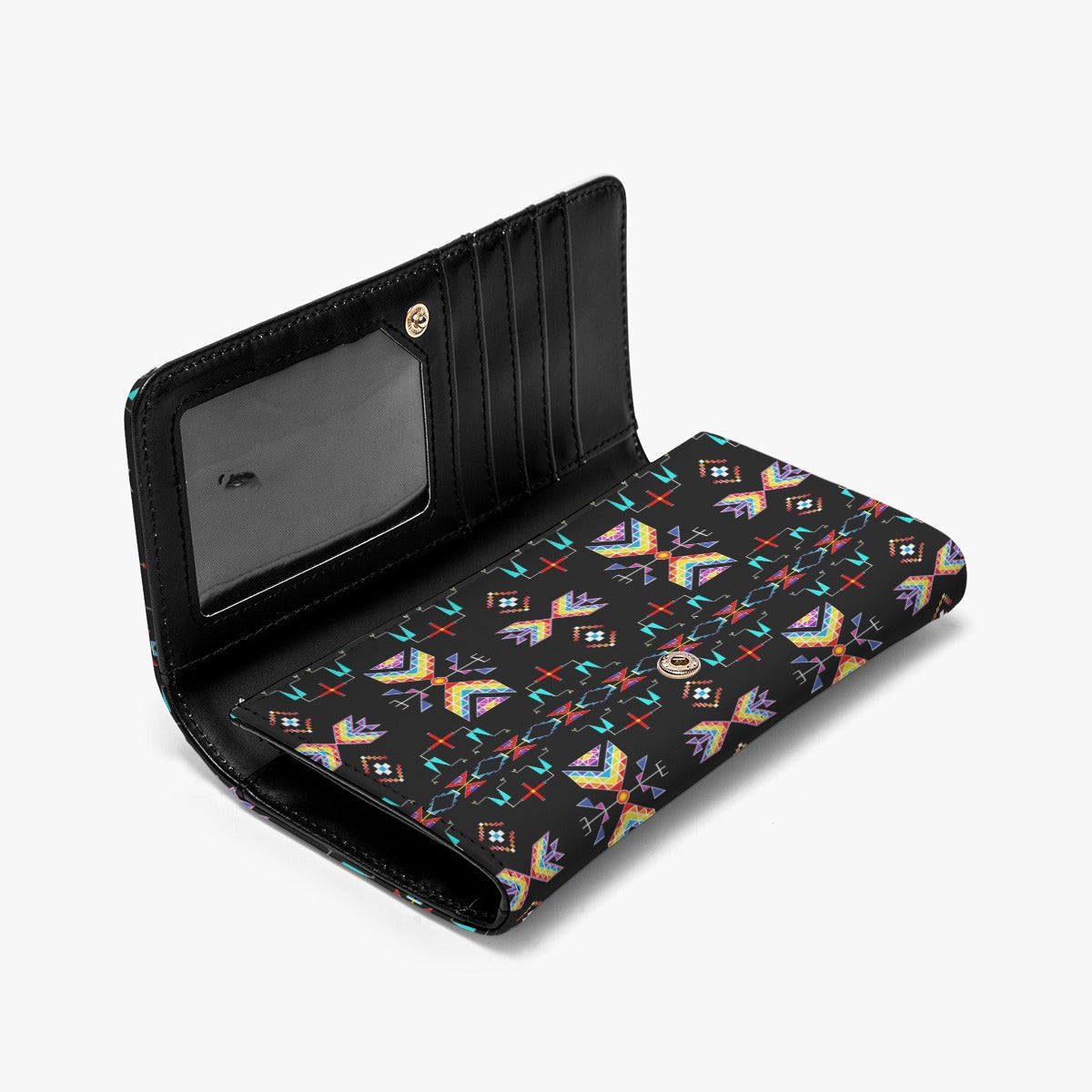 Rainy Chief Rainbow Black Foldable Wallet