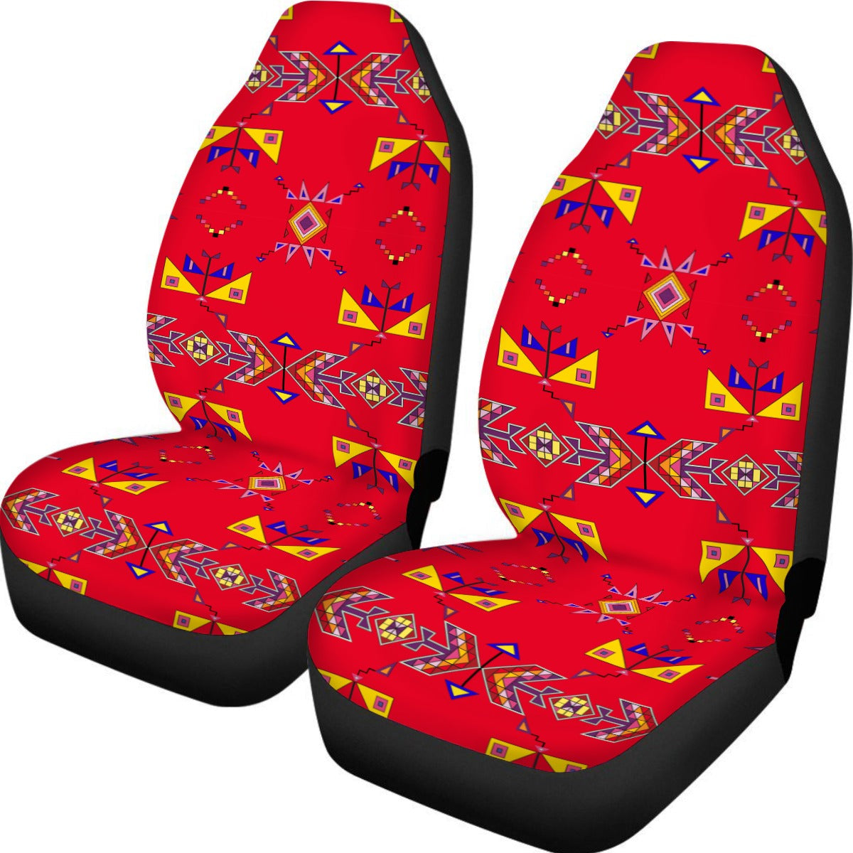 Scattered Generations Red Universal Car Seat Cover With Thickened Back