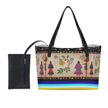 Load image into Gallery viewer, Floral Ledger Sisters Shopping Tote Bag With Mini Purse
