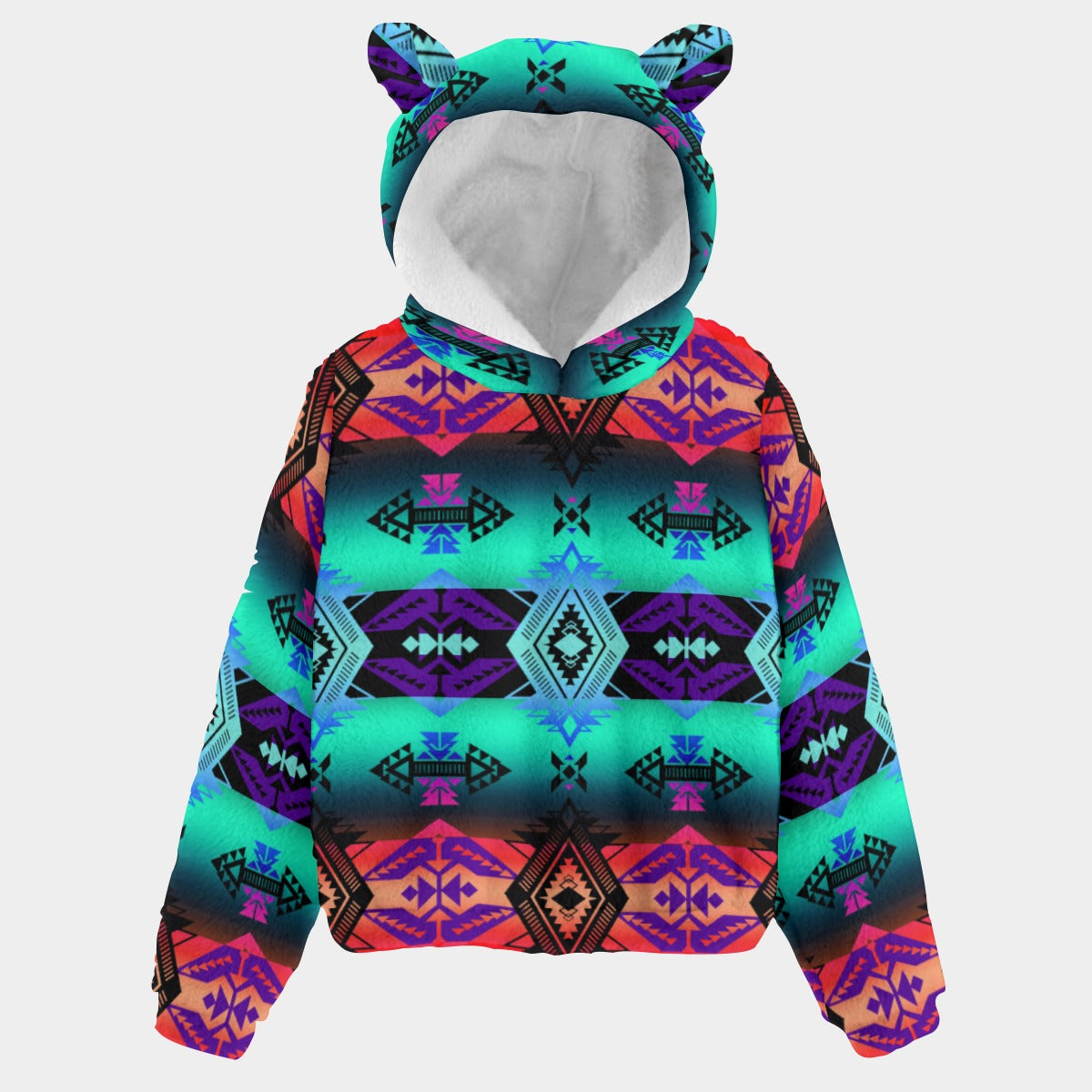 Sovereign Nation Sunrise Youth Hoodie With Ears