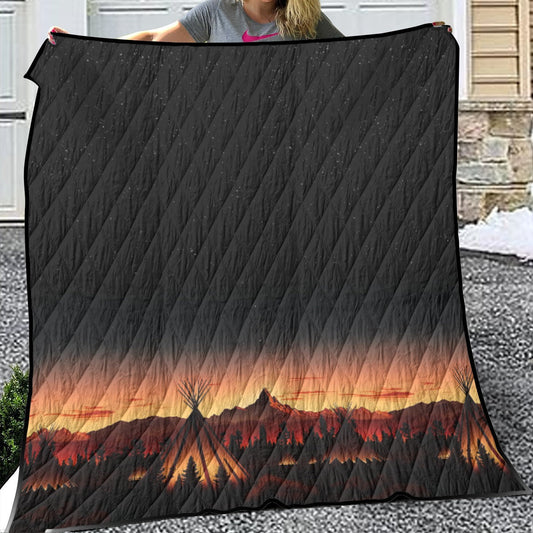 Sunset Tipis 1 Lightweight Quilt