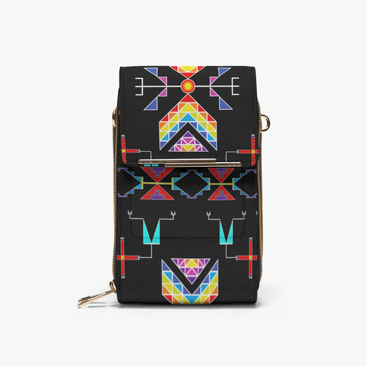 Rainy Chief Rainbow Black Mobile Phone Chest Bag