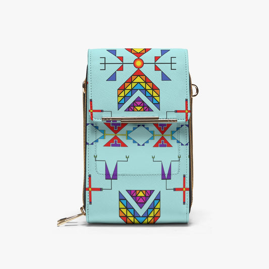 Rainy Chief Rainbow Robin Egg Mobile Phone Chest Bag
