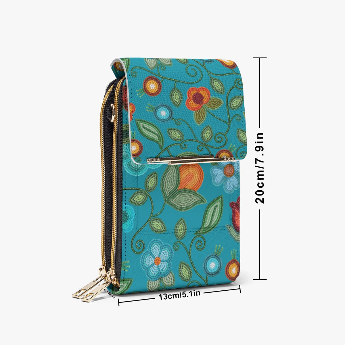 Prairie Fire Petals Ocean Phone Bag