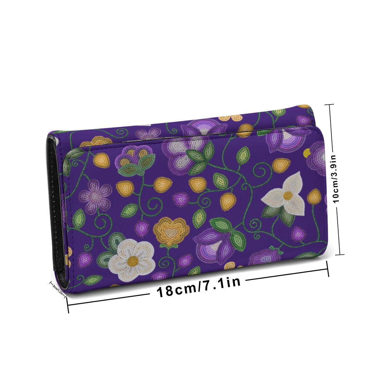Midnight Moss Bloom Aubergine Wallet