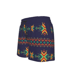 Load image into Gallery viewer, Dreams Of Ancestors Indigo Shade Women&#39;s Shorts
