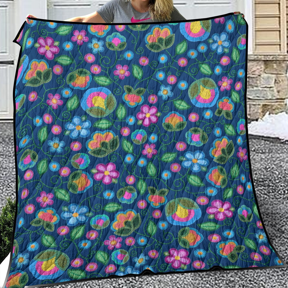 Turquoise Sunbeam Blue Lightweight Quilt