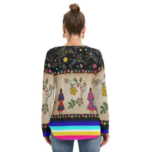 Load image into Gallery viewer, Floral Ledger Sisters Tie Sweatshirt
