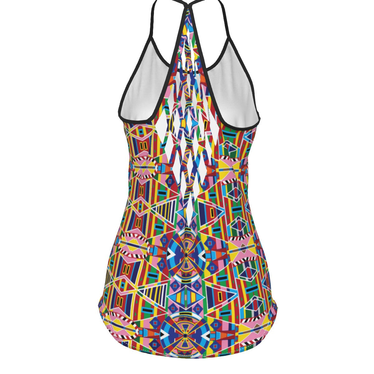 Crow Captive Criss-Cross Open Back Tank Top