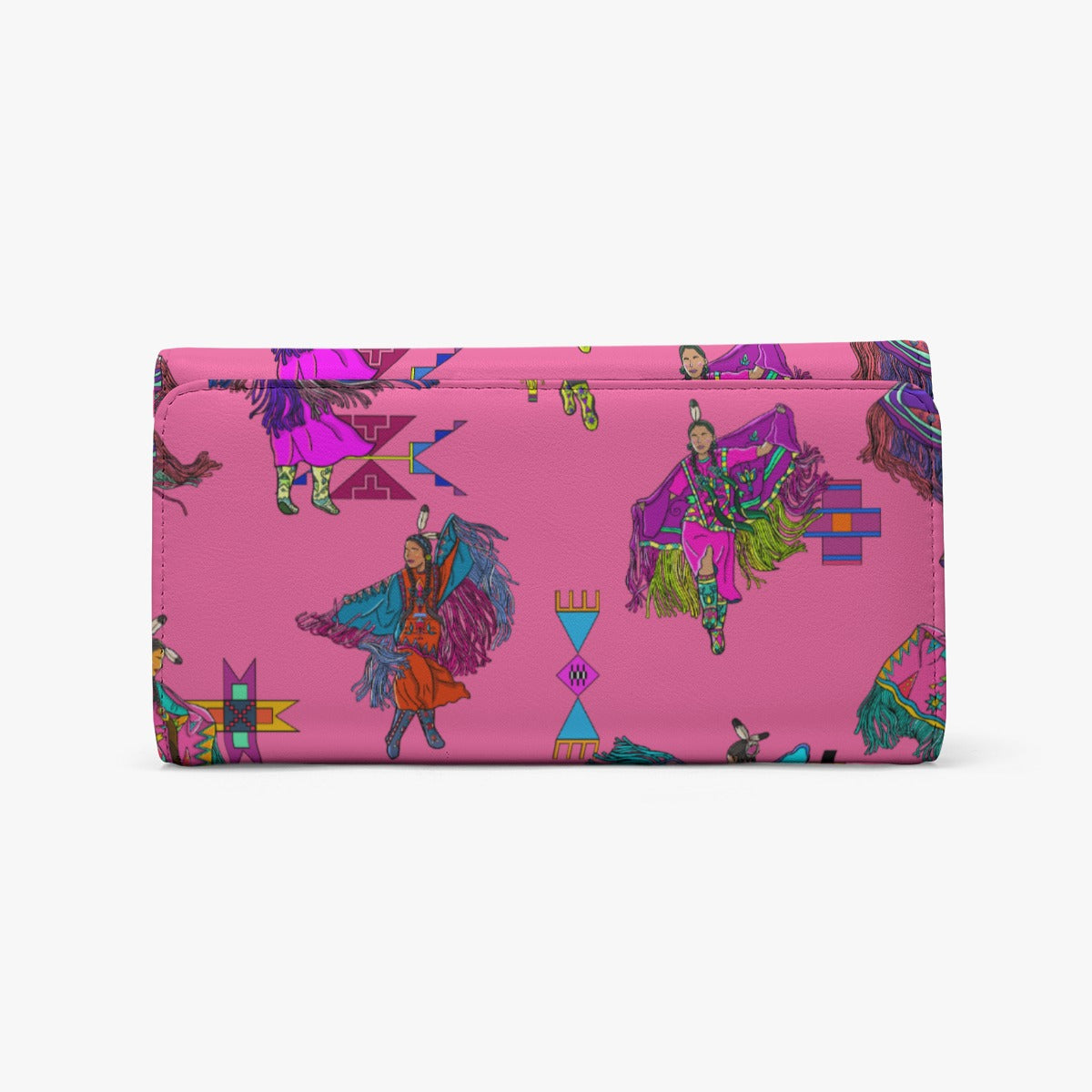 Women's Fancy Dancers Pink Foldable Wallet