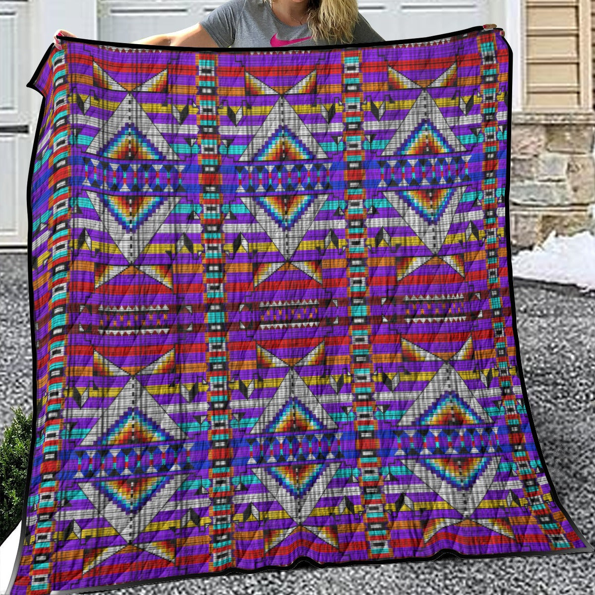 Medicine Blessing Purple Lightweight Quilt