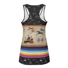 Load image into Gallery viewer, Horses Running Black Sky Eco Tank Top
