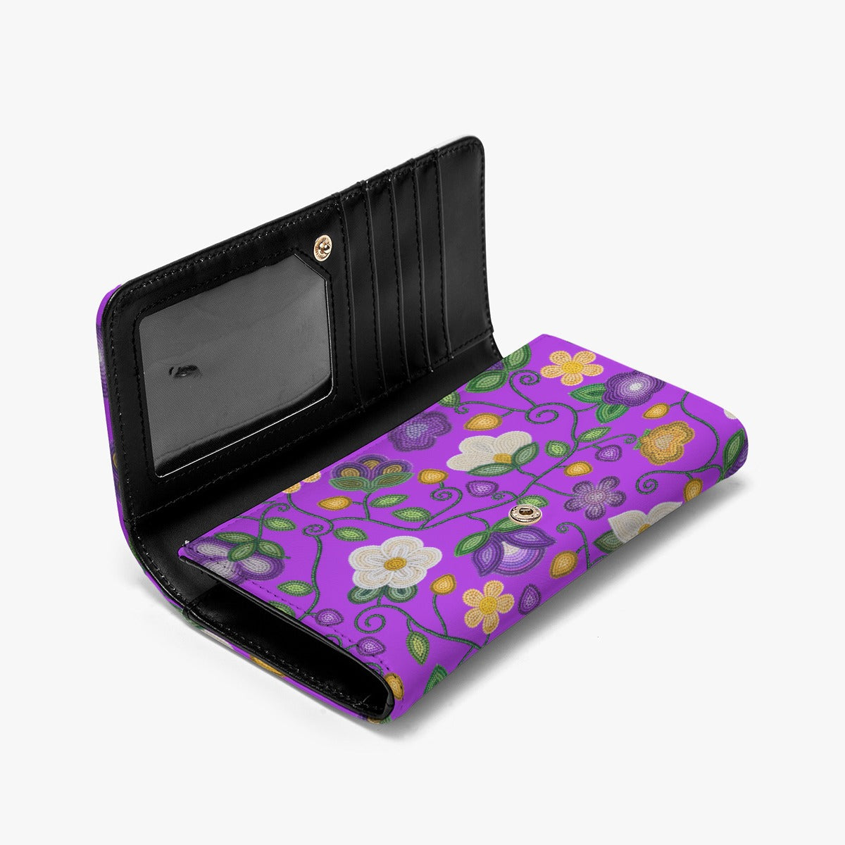 Midnight Moss Bloom Purple Wallet