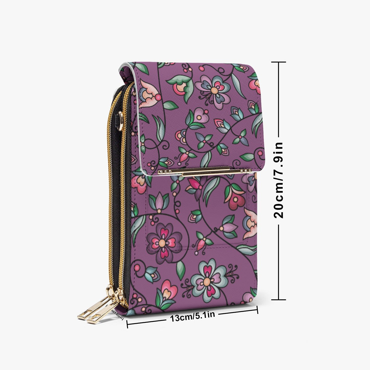 Amber Evening Garland Purple Phone Bag