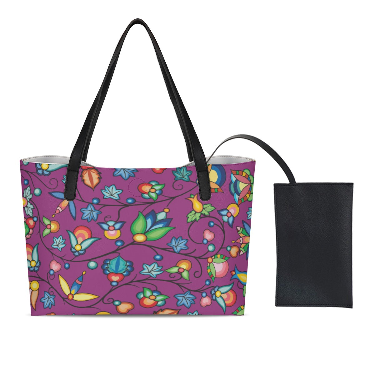 Prairie Plains Spirit Berry Soup Shopping Tote Bag With Black Mini Purse