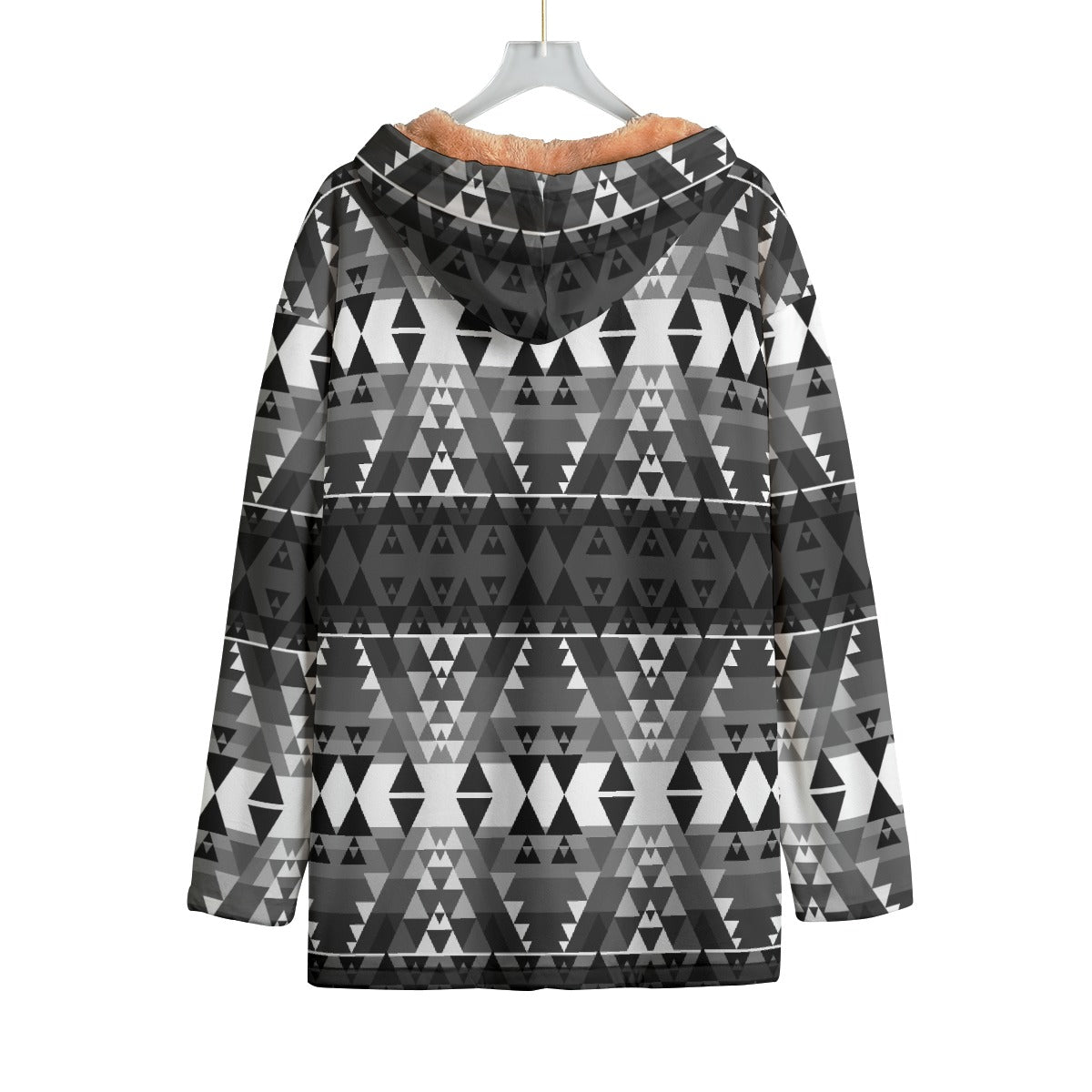 Writing on Stone Black and White Kid's Plush Windbreaker