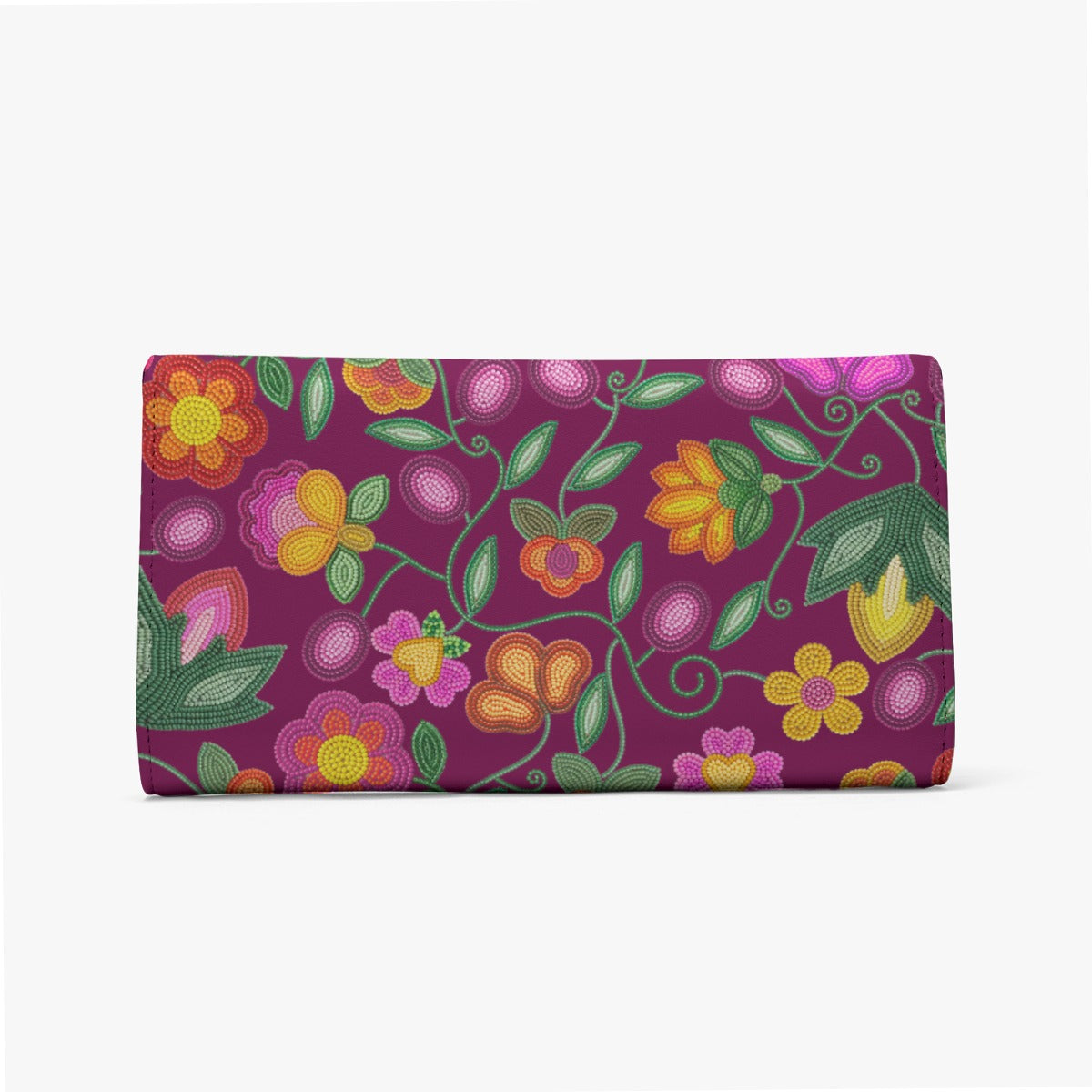 Boreal Bounty Dark Magenta Wallet