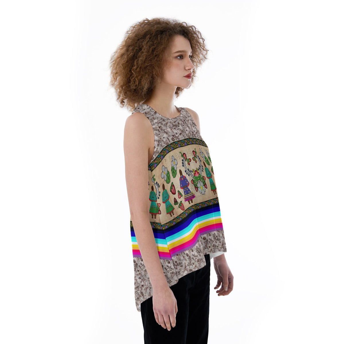 Aunties Gifts Split Back Tank Top