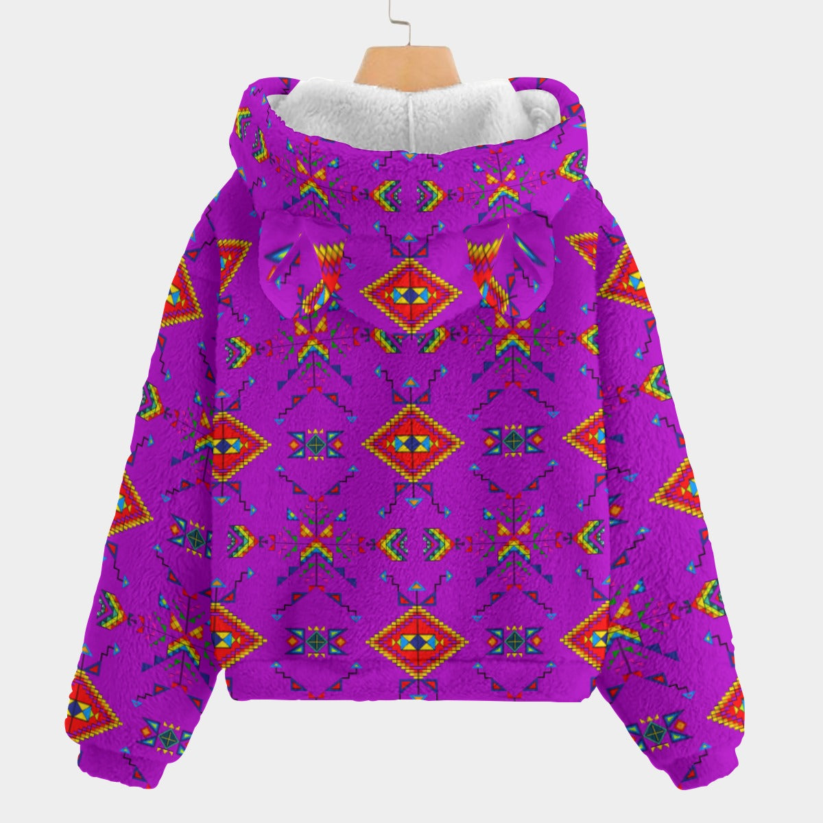 Buffalo Jump Purple Youth Hoodie with Ears