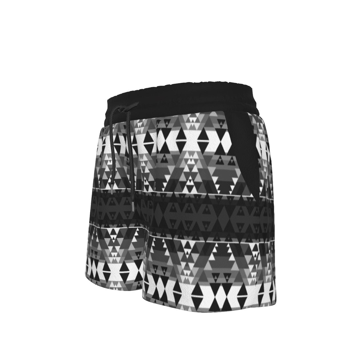 Writing on Stone Black and White  Women's Shorts