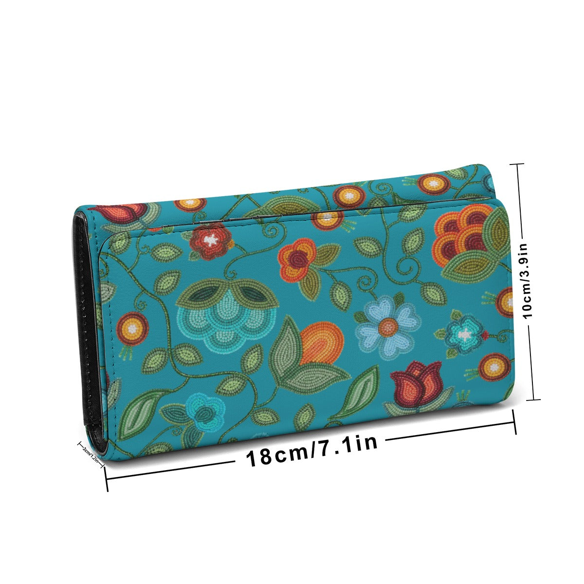 Prairie Fire Petals Ocean Wallet