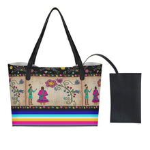 Load image into Gallery viewer, Floral Ledger Sweethearts Shopping Tote Bag With Mini Purse
