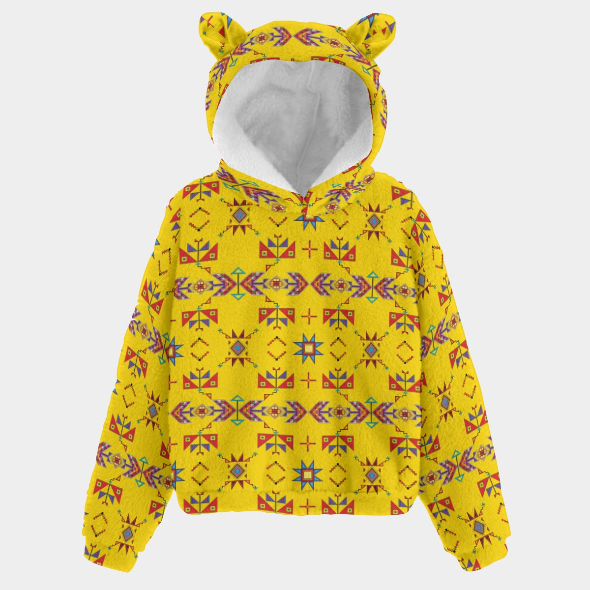 Scattered Generations Maize Youth Hoodie With Ears