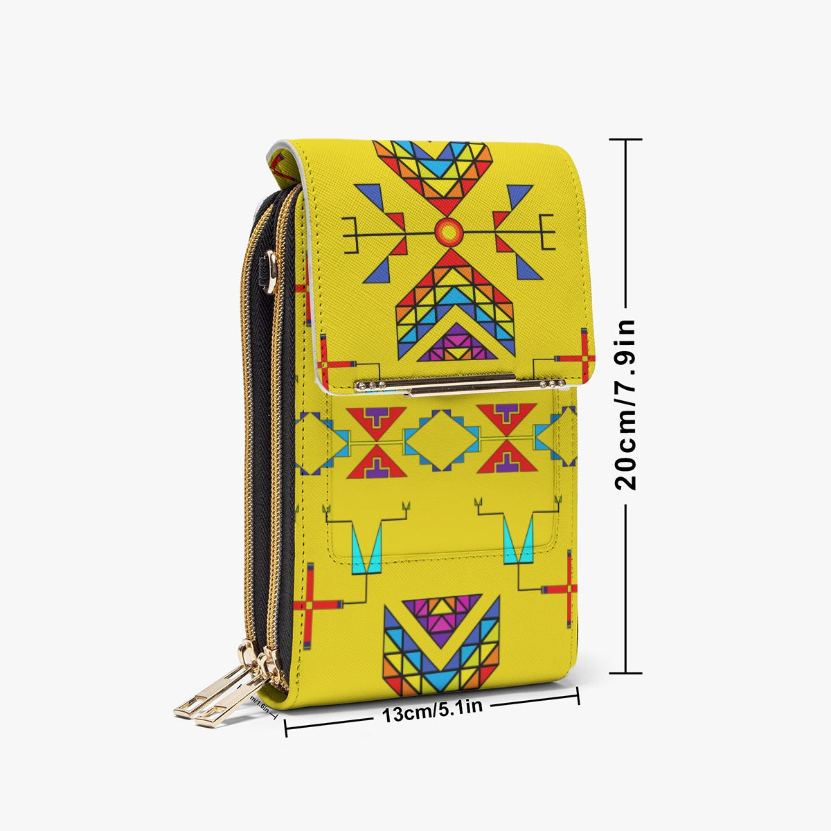 Rainy Chief Rainbow Yellow Mobile Phone Chest Bag
