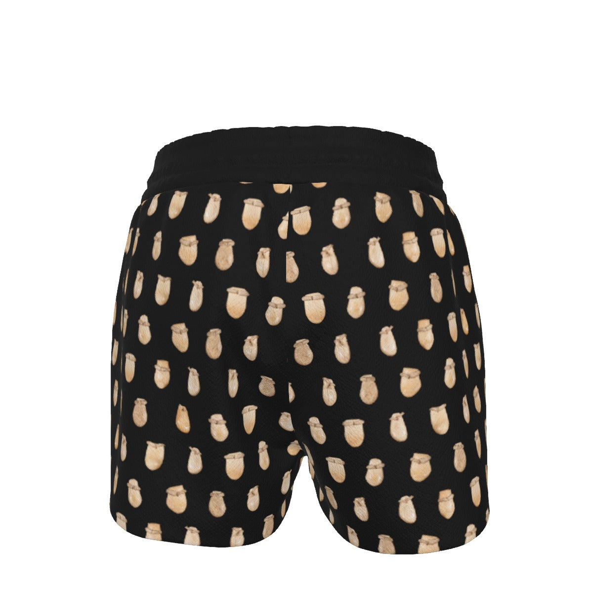 Elk Teeth on Black Women's Shorts