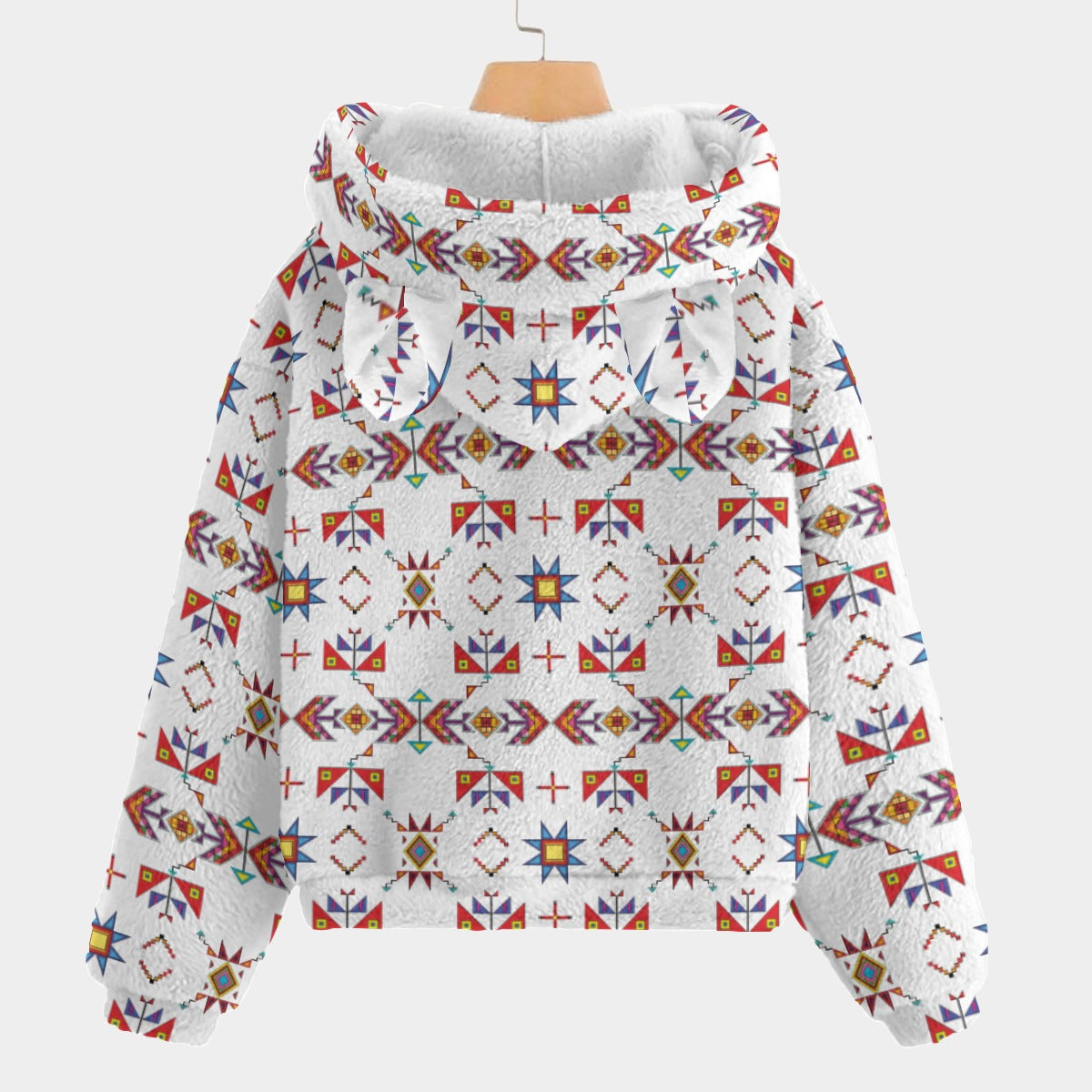Scattered Generations White Youth Hoodie With Ears