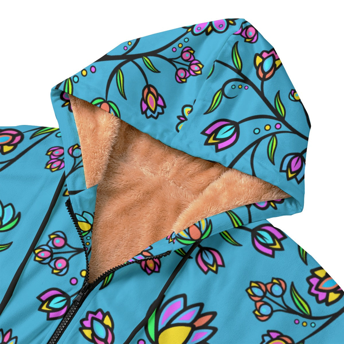 Cosmic Whisper Pastel Rainy Horizon Kid's Plush Windbreaker