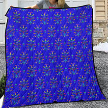 Load image into Gallery viewer, Dakota Damask Blue Lightweight Quilt
